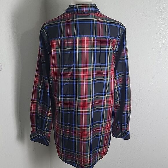 Orvis Carefree Tartan Plaid Buttondown Oxford Shirt, Size 12 - Picture 6 of 10